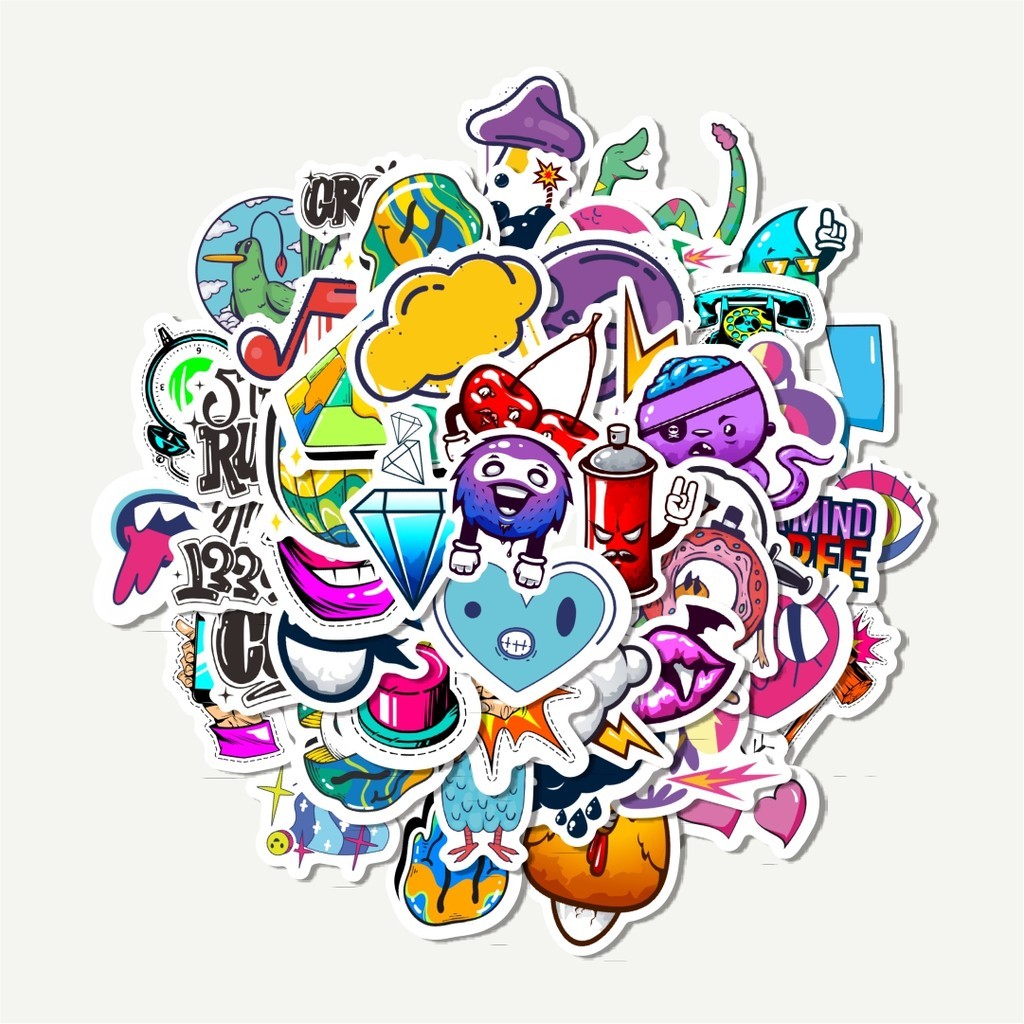 

Sticker Pack Stiker Graffiti | Sticker TUMBLR | Stiker LAPTOP KOPER HELM