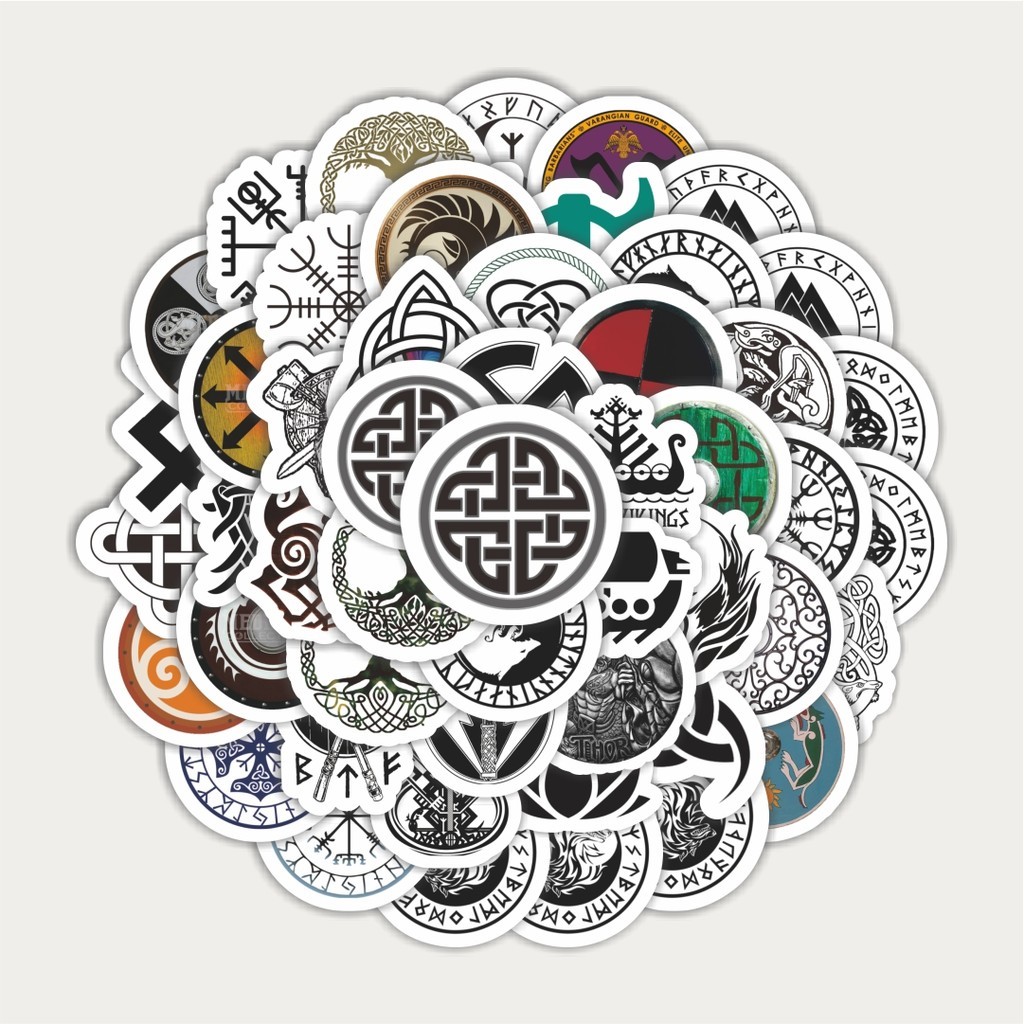 

Sticker Pack Sticker Totem Misterius Simbol Viking Sticker | Sticker TUMBLR | Stiker LAPTOP KOPER HELM