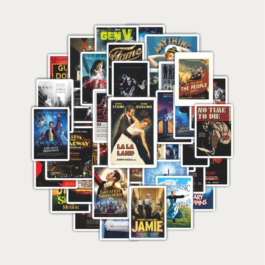 

Sticker Pack Stiker Poster Film & Album Musikal | Sticker TUMBLR | Stiker LAPTOP KOPER HELM