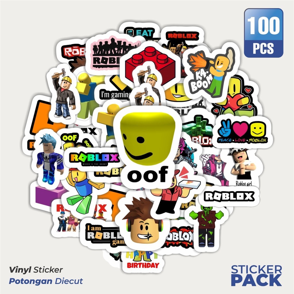 

Stiker Vinyl Stiker Roblox Waterproof Aesthetic- Untuk Laptop, Motor, dan Helm - Paper Stationery Pack