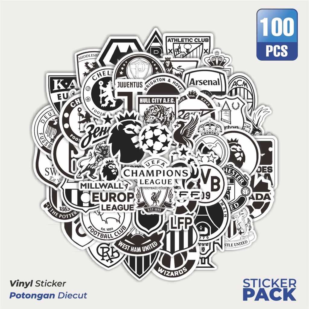 

Stiker Vinyl Stiker Aesthetic Black And White Brand Distro Versi 2 Waterproof Aesthetic- Untuk Laptop, Motor, dan Helm - Paper Stationery Pack