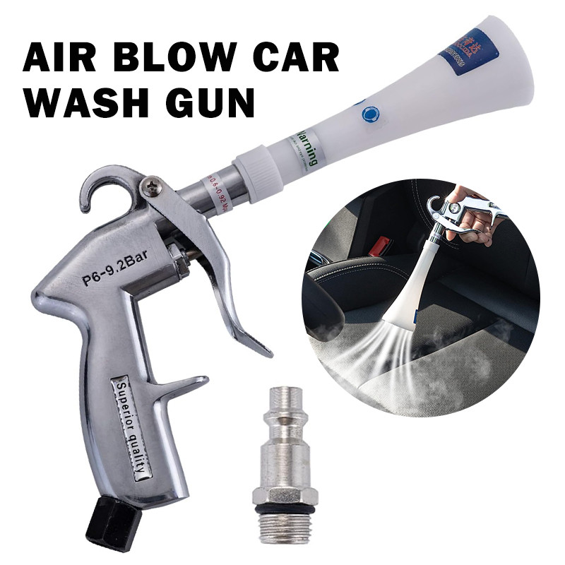 

Air Blow Car Wash Gun High Pressure Pressure Tornado Car Cleaning Tool Compressor Auto Detailing Dusting Tool for Car Upholstery
