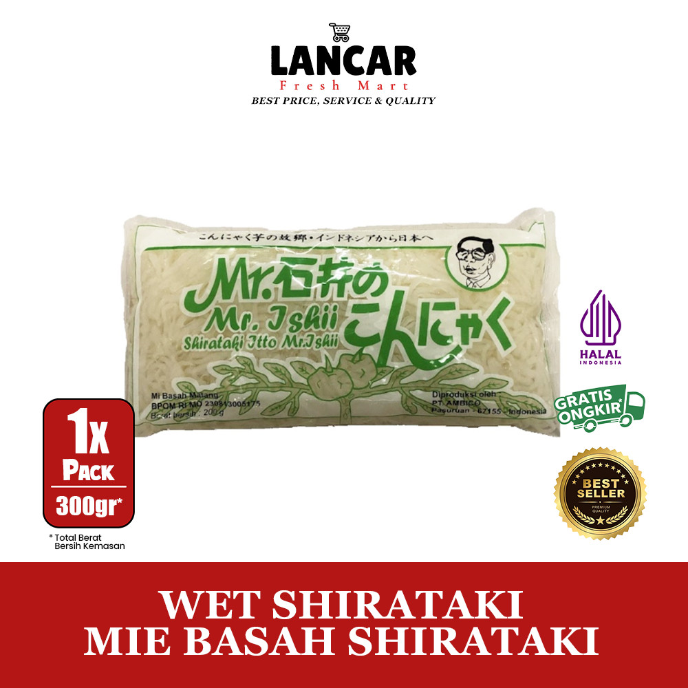 

WET SHIRATAKI - MIE BASAH SHIRATAKI MR.ISHII 200GR