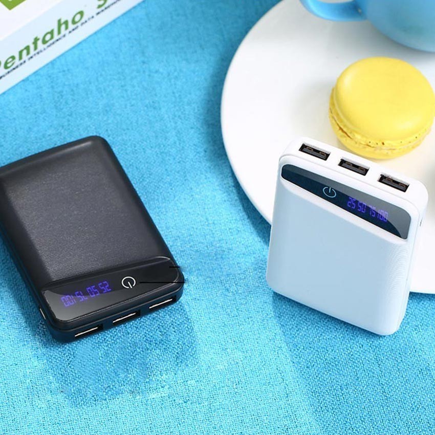 Diy Casing Powerbank 3X18650 Case Lcd Display 3 Port Usb Powerbank Case Diy / Diy Power Bank Case -