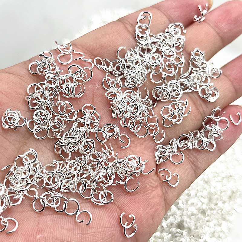 

200pcs/lot 4/5/6mm Jump Ring Single Loop Open Jump Rings Split Rings for Jewelry Making Diy Necklace Bracelet Chain Connector