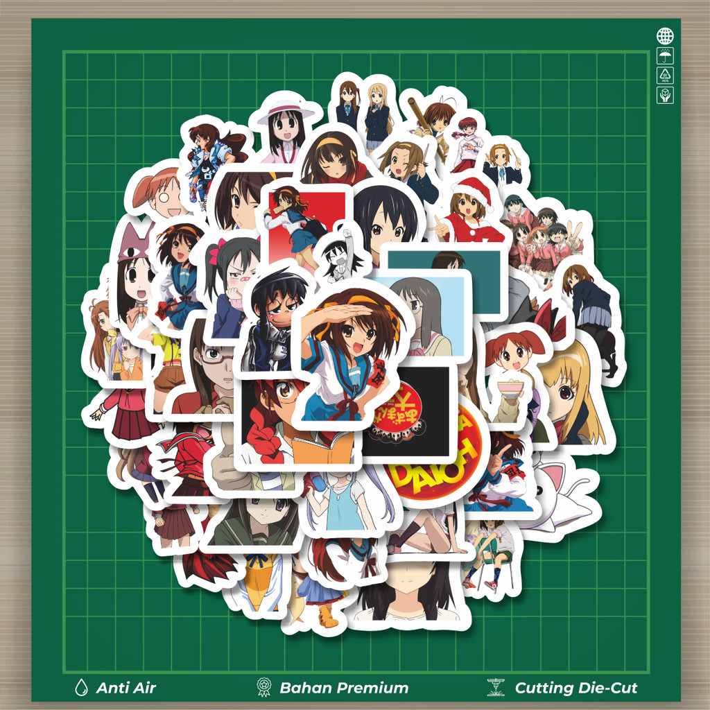 

HOT 50 PCS STIKER Sticker Anime Azumanga Daioh Stiker Fashion Cars Decal Dingin Kartu Album Custom Vinyl Anti Air- Sticker Aesthetic Buku Journal Koper Casing HP Tablet Laptop Helm Motor Botol Minum