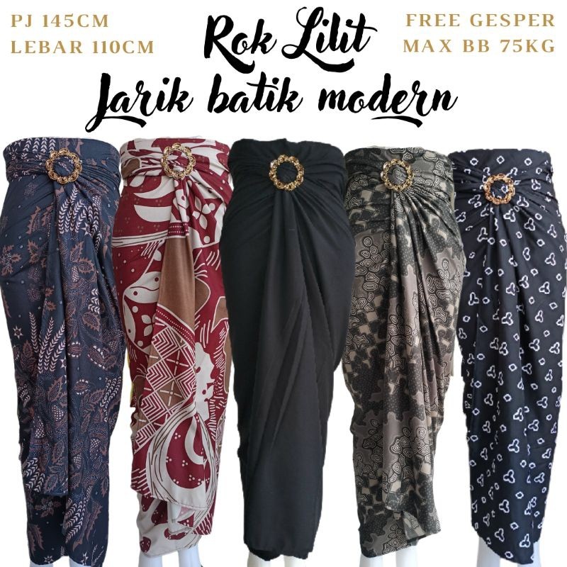 DISKON Rok Lilit Batik | Jarik Lilit Batik Modern | Rok Batik Modern