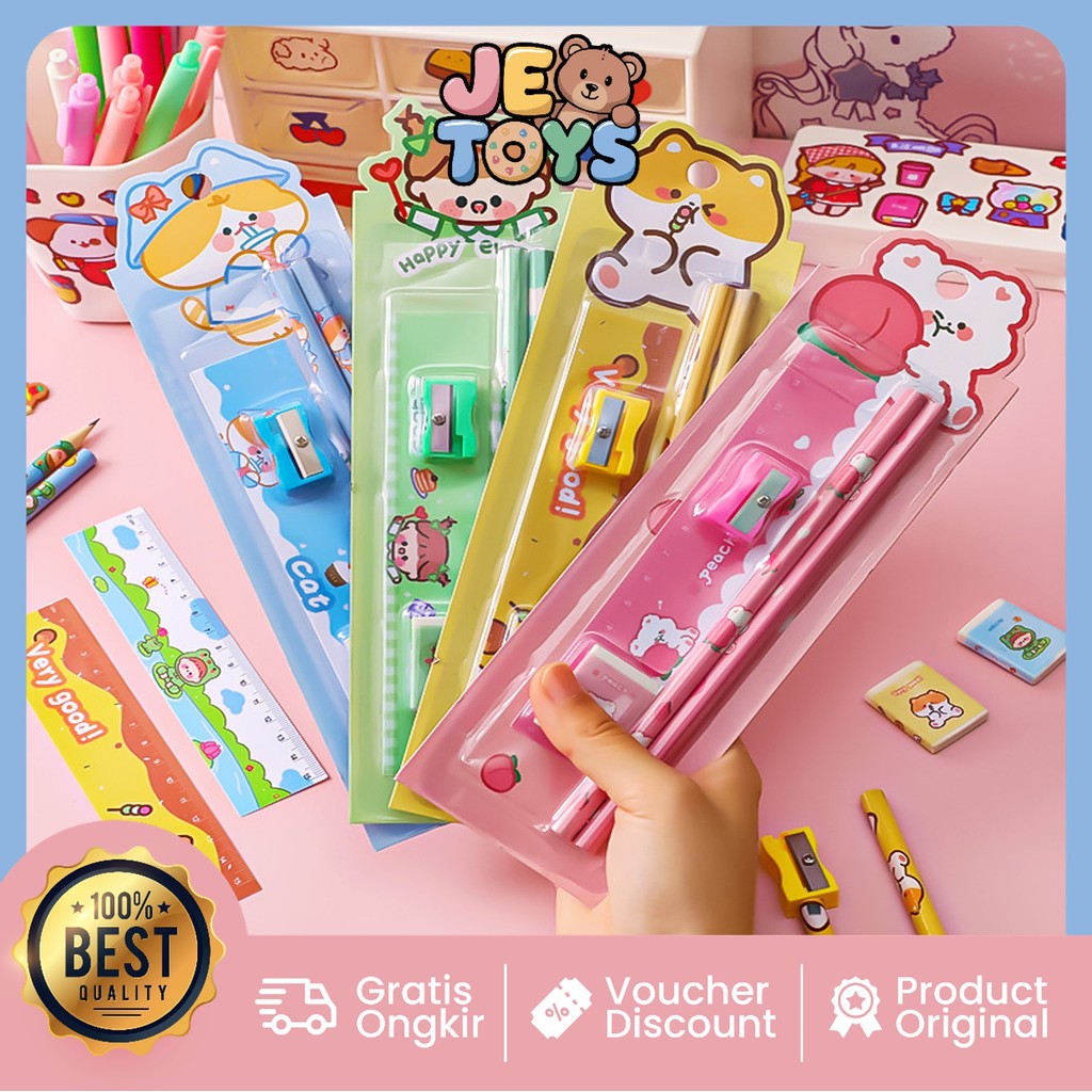 

Je Toys S5692 Mini Stationery Mini Stationery Set Character Alat Tulis Set Mini Stationary Set Alat Tulis 5 in 1 Karakter
