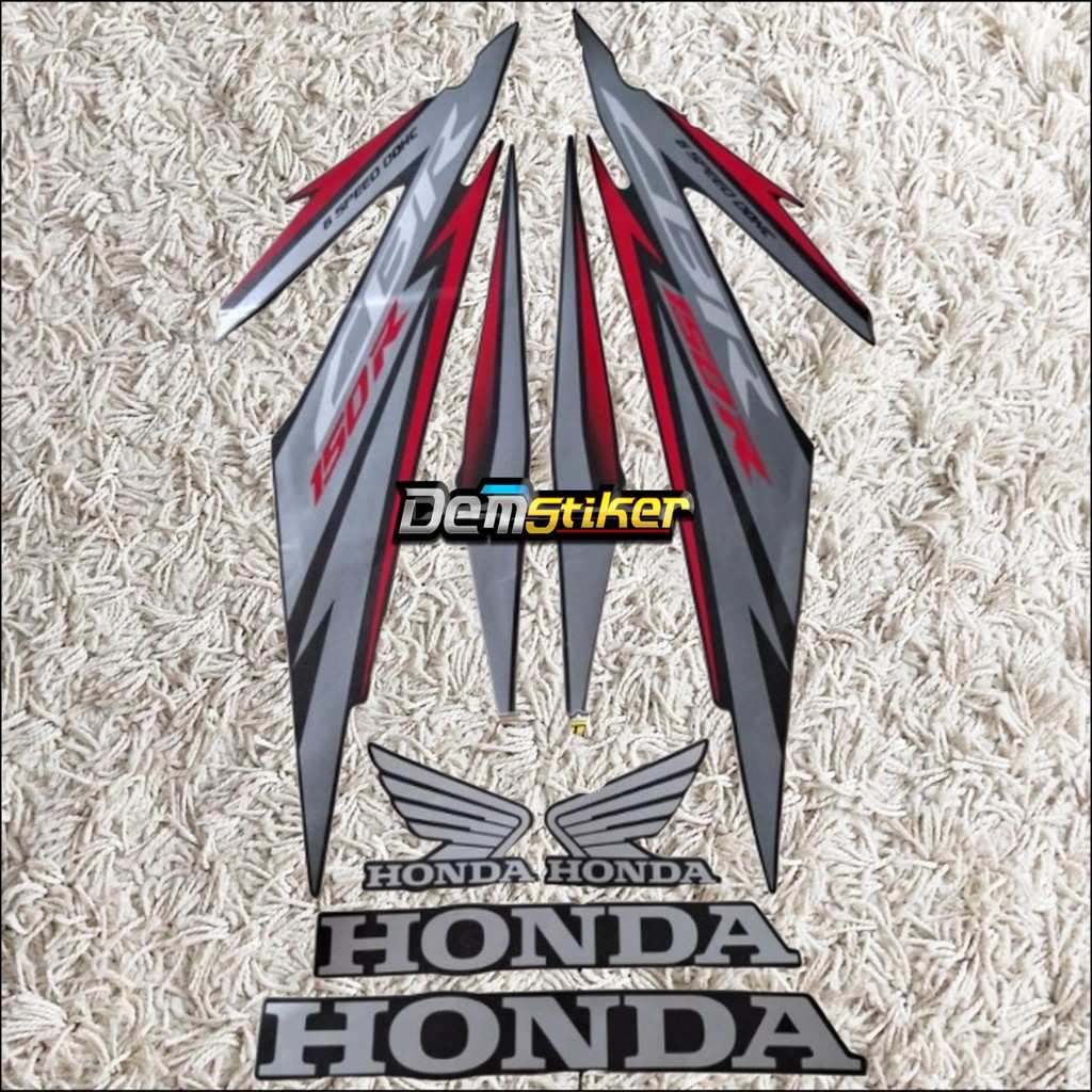Striping Honda Cbr 150 R 2017 2018 Body Hitam full,hitam merah Stiker Standar motor CBR 150 R