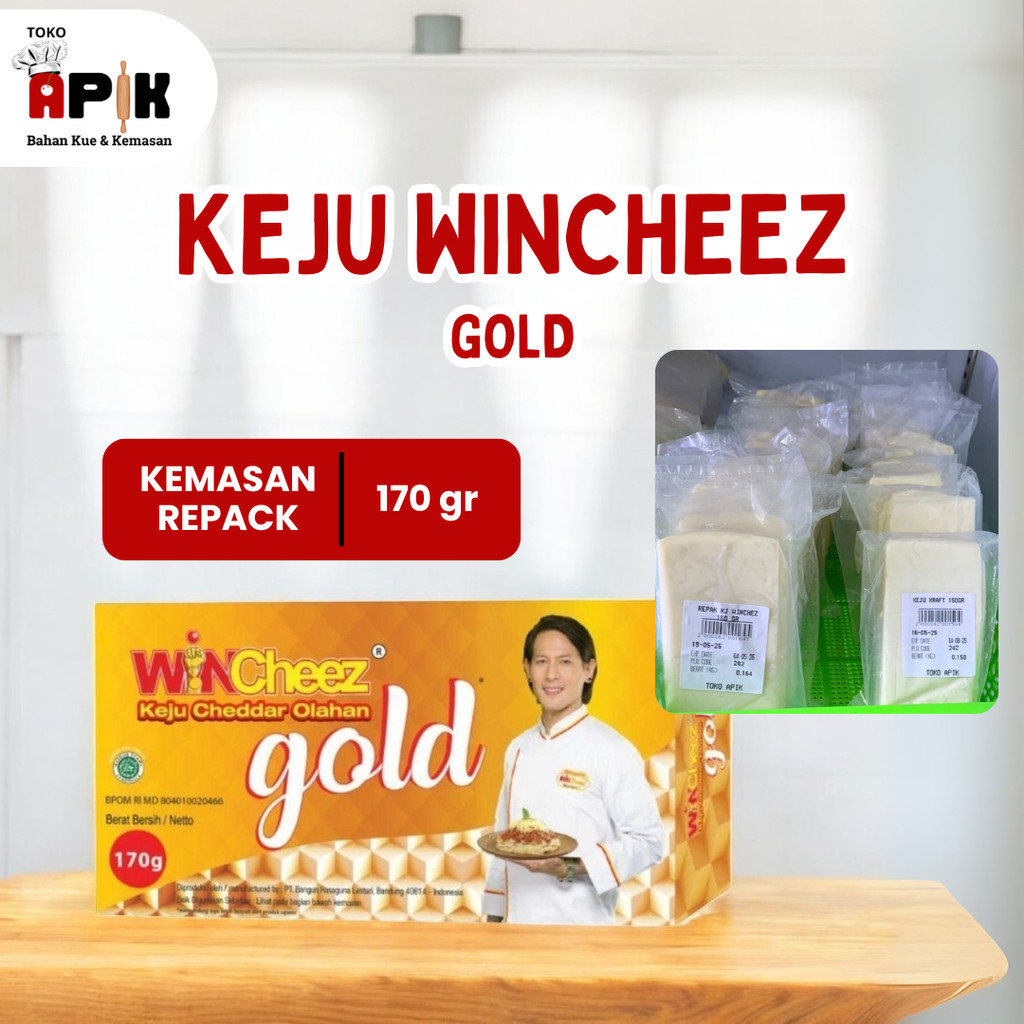 

Keju Wincheez Gold Repack 170gr / Cheese Cheddar Blok