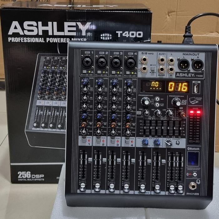 Power Mixer Ashley T400 Original 4 Channel New Model Bluetooth  PROMO 