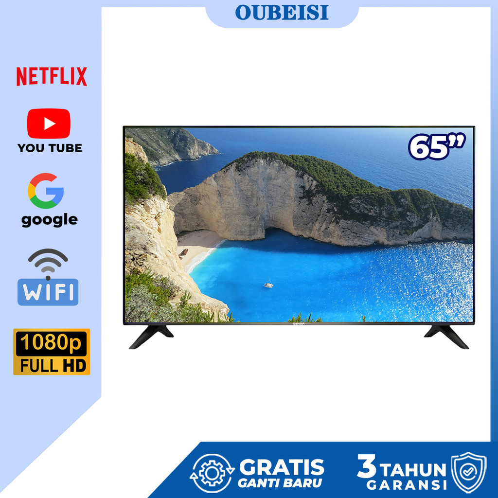 OUBEISI TV Sakura TV LED 50/55/65 inch Smart Android TV Digital 4K UHD