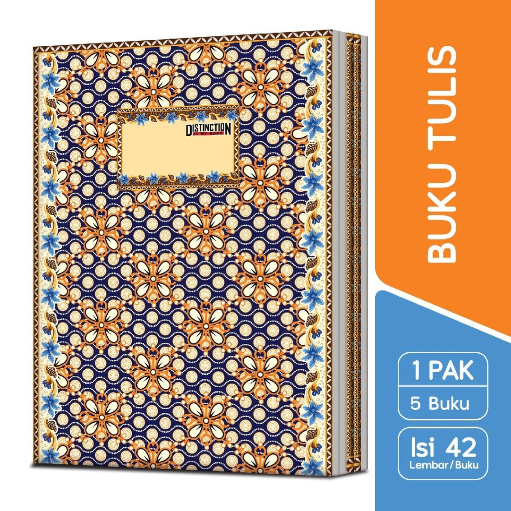 

My Book Distinction Buku Tulis B5 / Boxy Batik 42 Lembar - 5 Buku