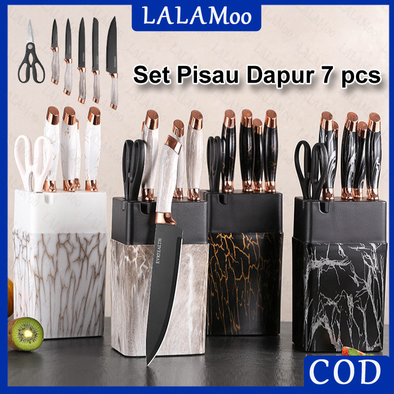 

Set Pisau Stainless Steel Marmer Multi-fungsi / Set Pisau Alat Dapur / Set Pisau Dapur Berkualitas Tinggi / 7 Pcs Set Pisau Marmer Stainless Steel