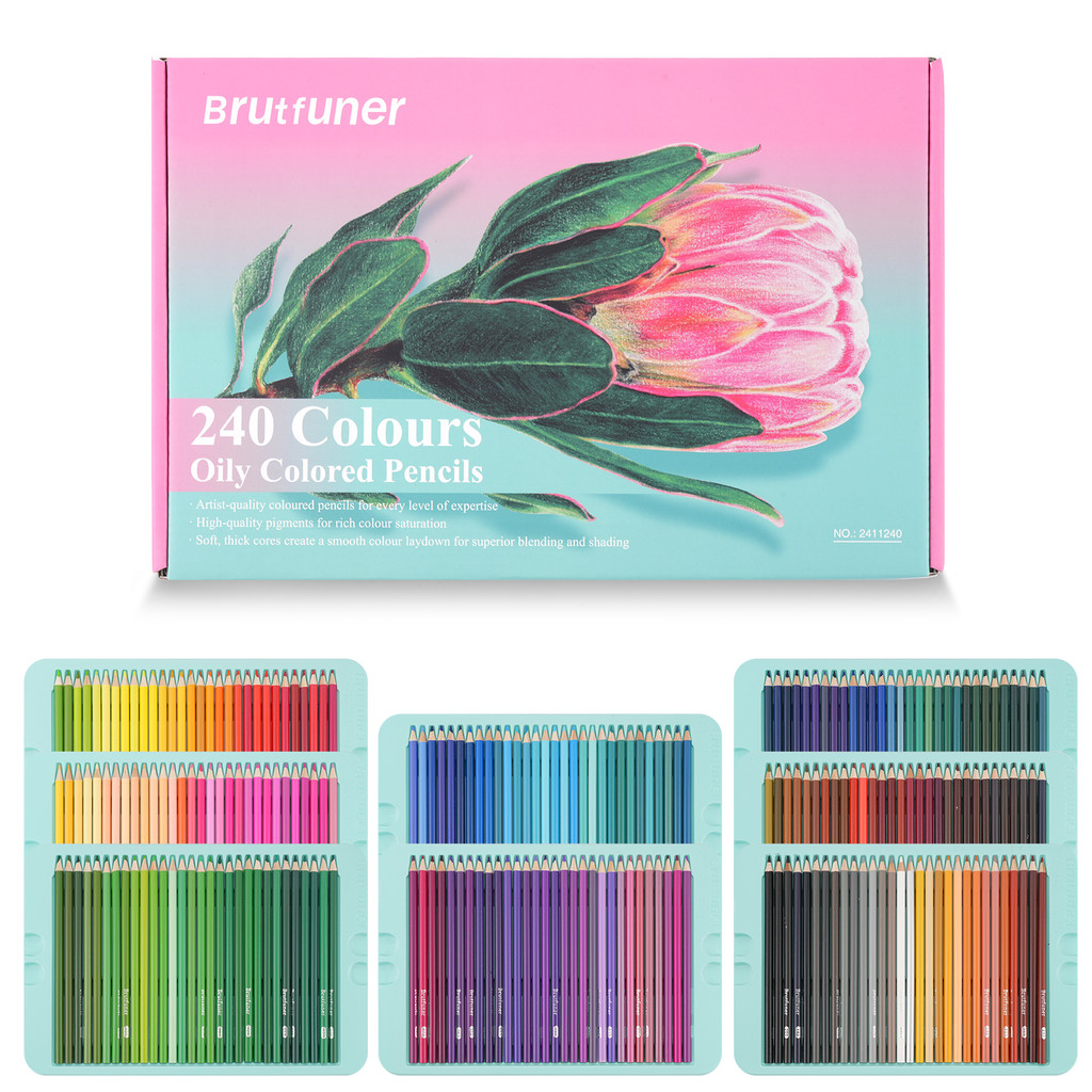 

240 Piece Colored Pencils Set Professional Grade Art Supplies for Artists And Students Assorted Colors Drawing Pencils