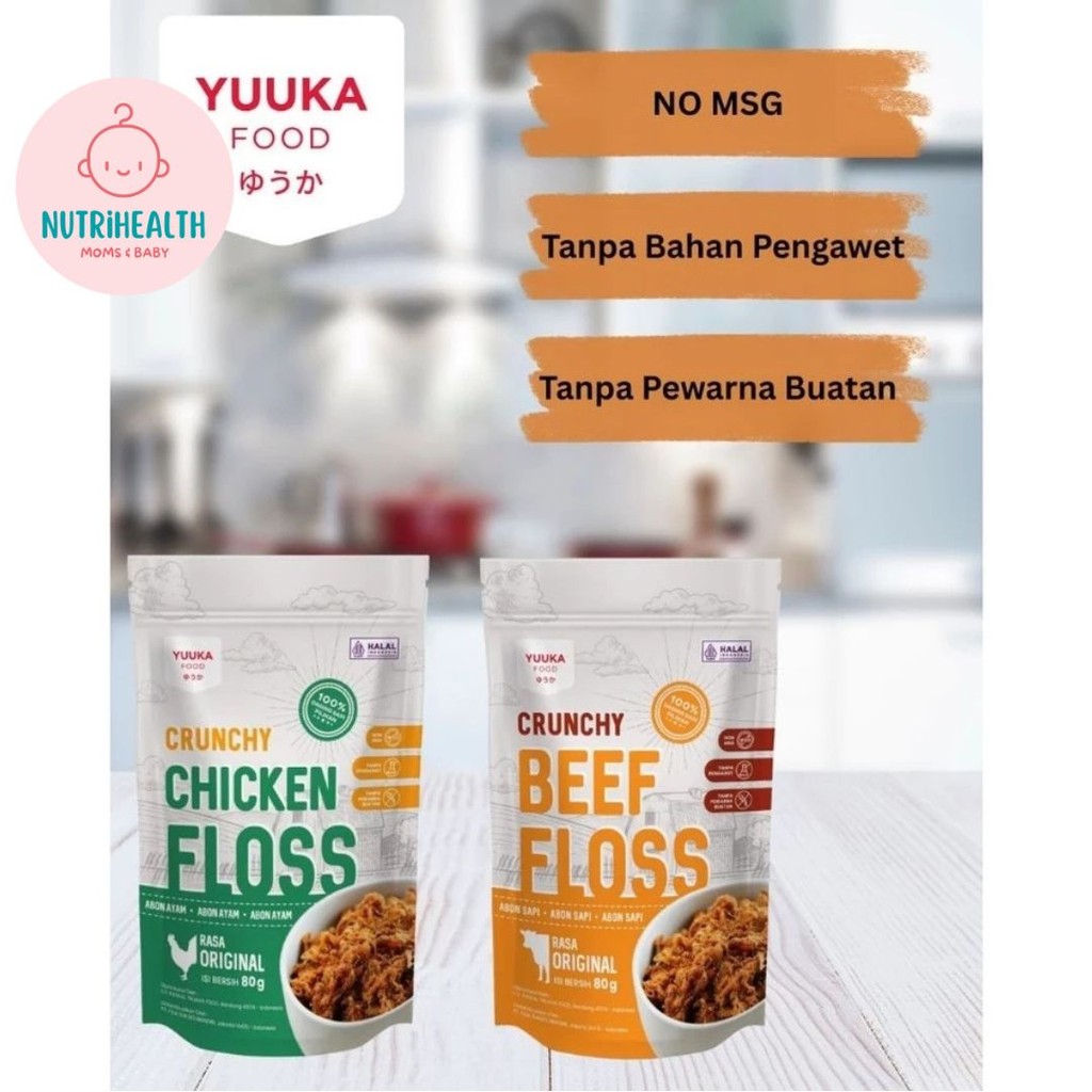 

Yuuka Food Crunchy Abon Sapi dan Ayam 80gr