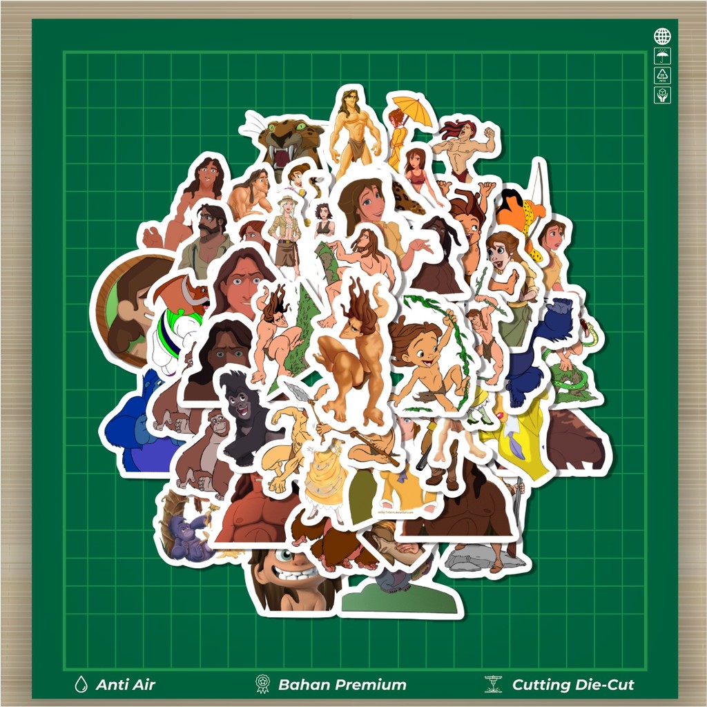 

HOT 50 PCS STIKER Stiker Kartun The Legend Of Tarzan Stiker Fashion Cars Decal Dingin Kartu Album Custom Vinyl Anti Air- Sticker Aesthetic Buku Journal Koper Casing HP Tablet Laptop Helm Motor Botol Minum