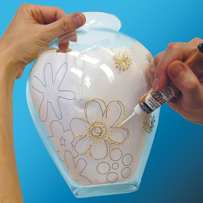 

Pebeo Vitrea 160 Relief Glass Paint Outliner Decorative Color Cat DIY - SUN YELLOW