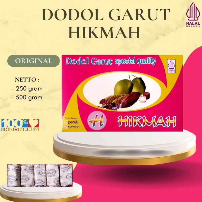 

Dodol Garut Hikmah Original (Classic) 250gr dan 500gr Legit - Dodol Garut Kemasan