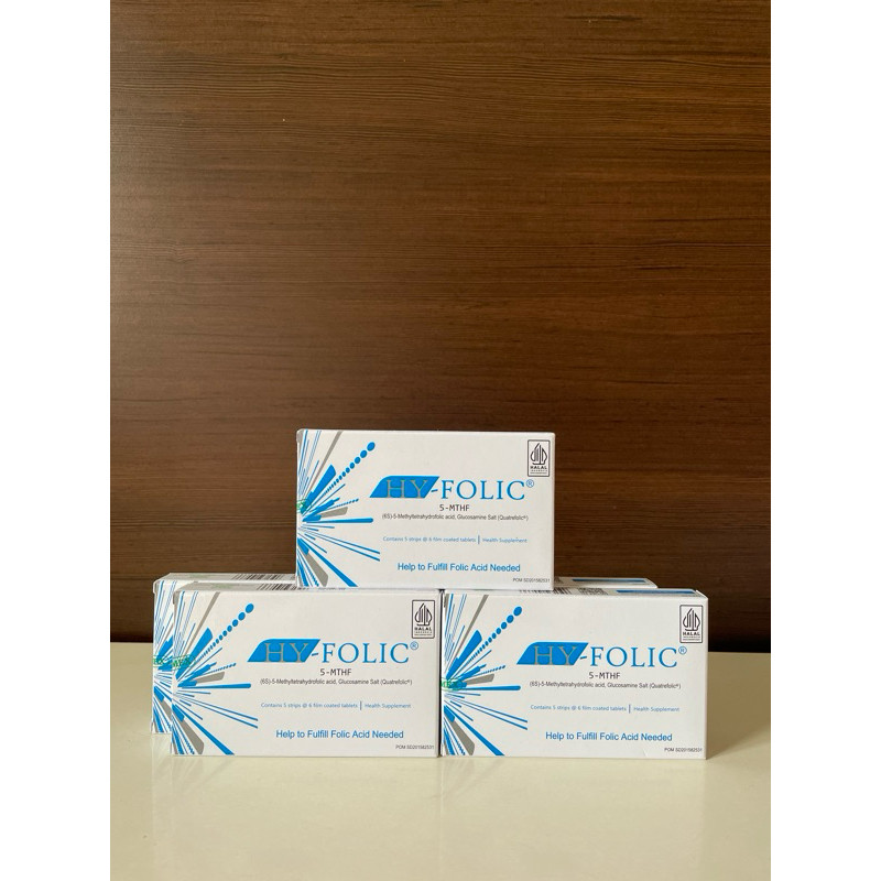HY-FOLIC HY FOLIC hyfolic asam folat perbox