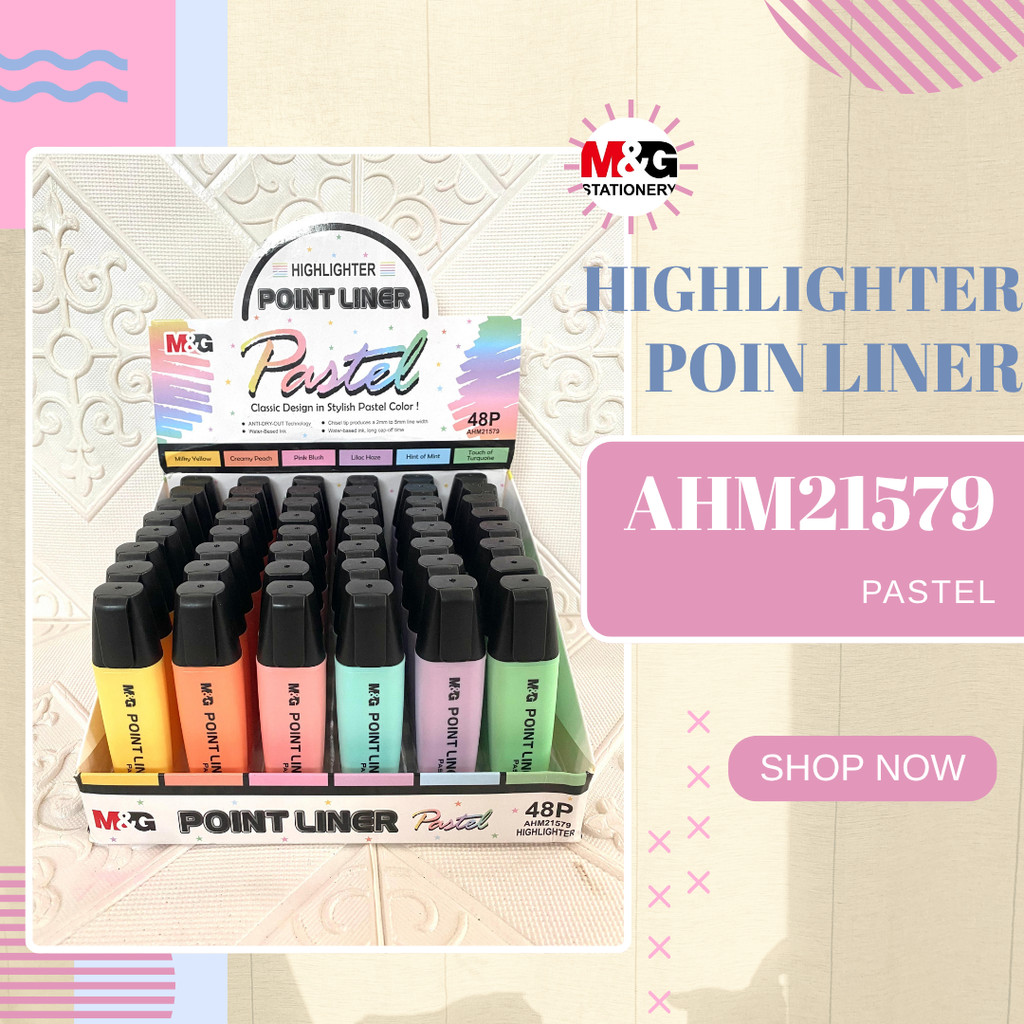 

M&G Point Liner Pastel Colour Highlighter Pen AHM21579 - PER PCS