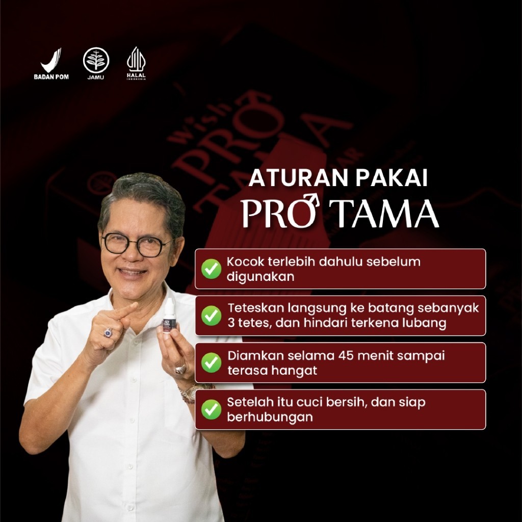 Obat Kuat Herbal Pria Tahan Lama - Wish Protama dr Boyke Official