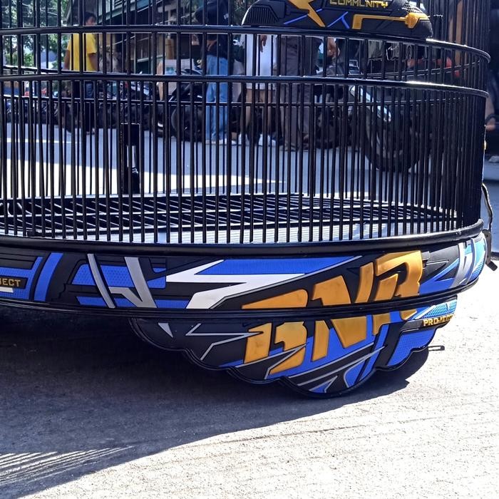 SANGKAR KANDANG MURAI BNR RACING BIRU GOLD NO 2