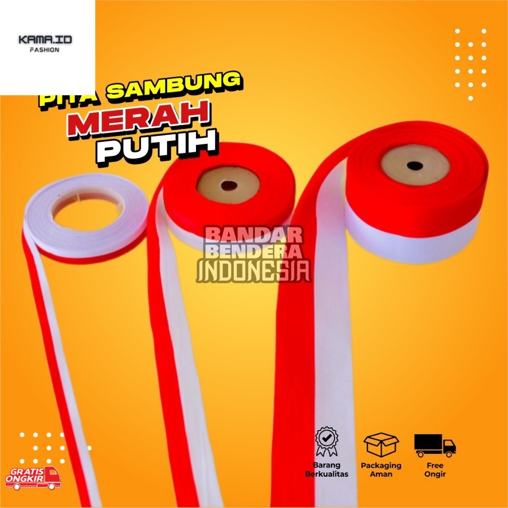 

Serba 17 Agustus / pita kain merah putih sambung spesial DIRGAHAYU HUT RI