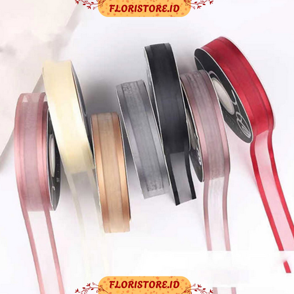 

ORGANZA FRAME RIBBON / PITA KAIN / PITA KADO / FLORIST SUPPLY