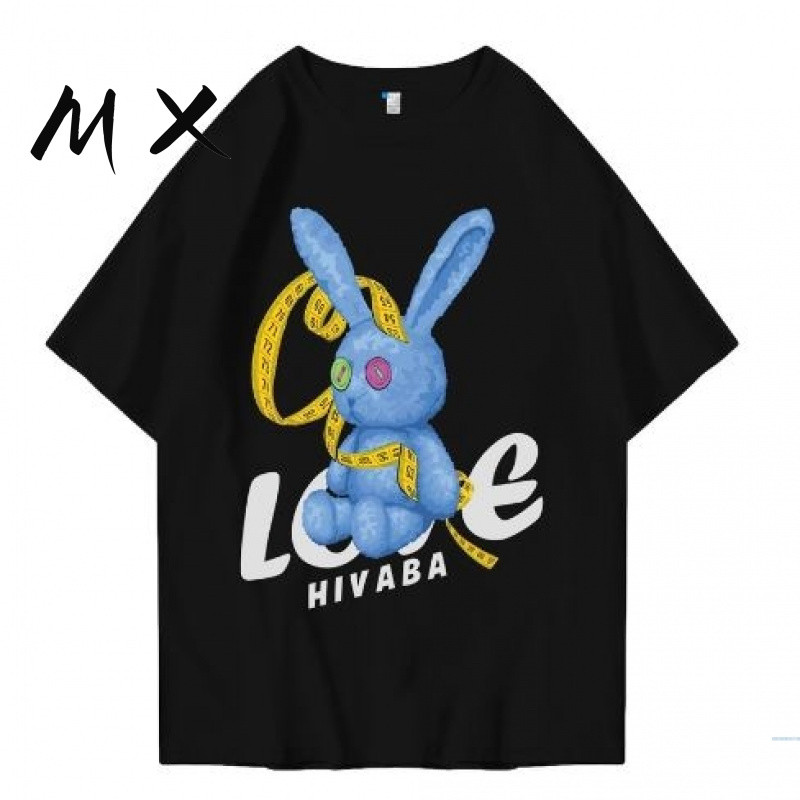 MX Kaos lengan pendek terbaru/Kaos kasual pria/Kaos kasual wanita/Baju longgar/Kebutuhan sehari-hari