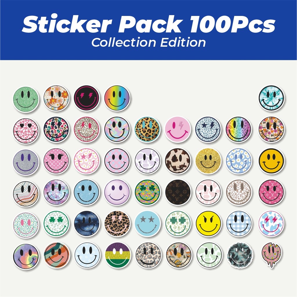 

Hot Stiker Smiley World Series B Lucu Anti Air Stikers Berperekat Waterproof Sticker Decal Buat Motor Helm Buku Journal Koper Casing HP Laptop Botol Minum