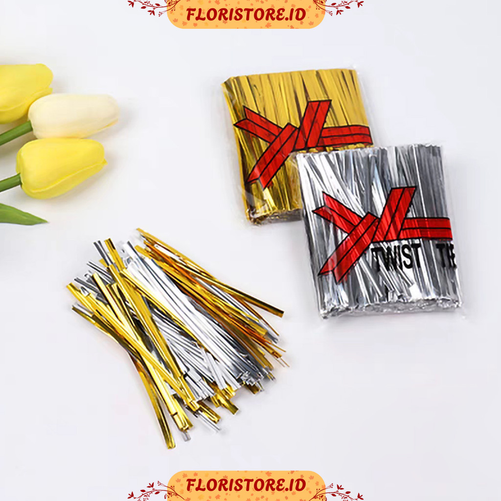 

TWIST TIE WIRE / FLORIST SUPPLY / KEPERLUAN BUKET BUNGA / AKSESORIS FLORIST