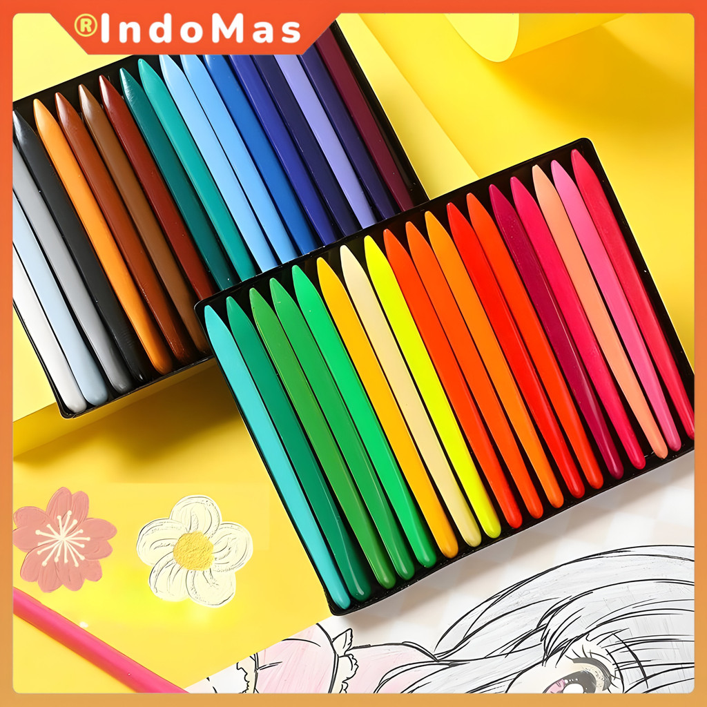 

Crayon Anak Anti Noda & Tahan Air – Pilihan 6-36 Warna | Tidak Mudah Patah, Aman & Non Toxic | Alat Gambar Edukatif