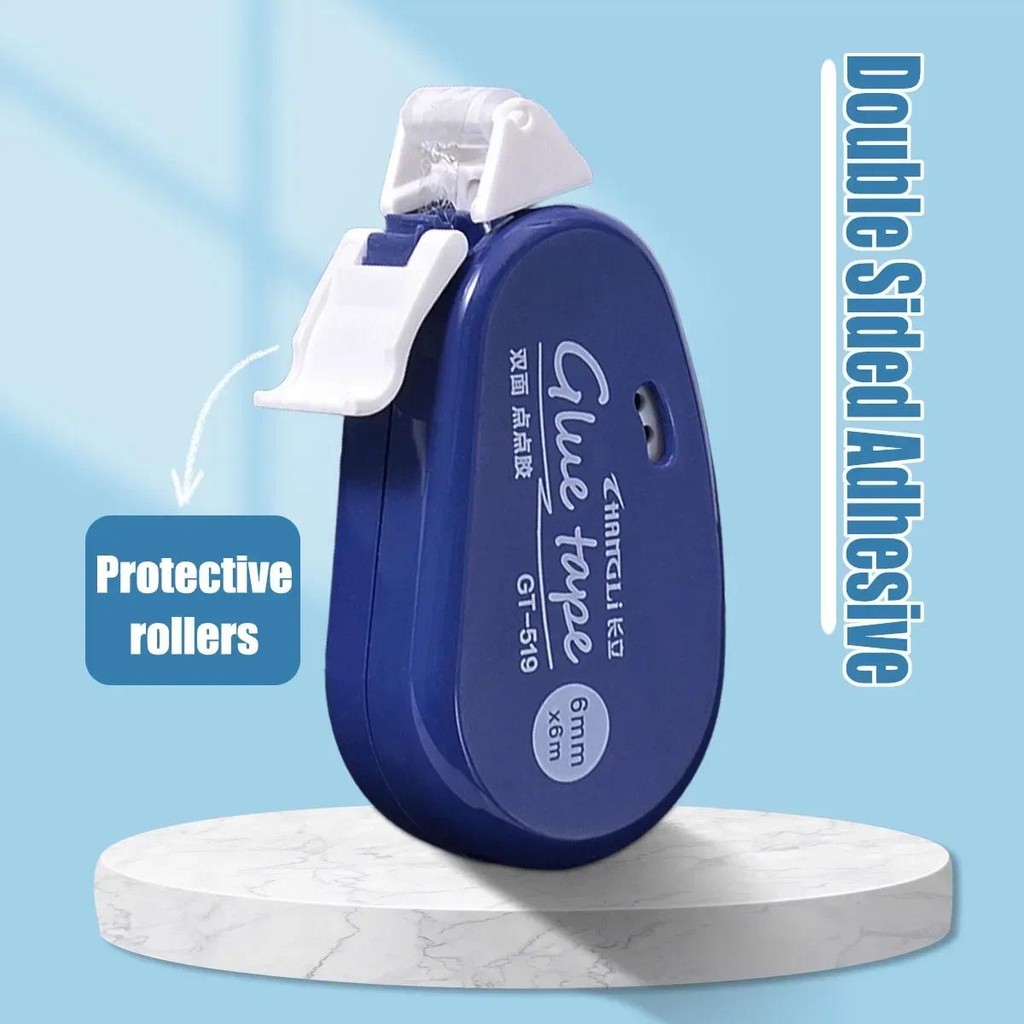 

6m*6mm Double Sided Adhesive Dots Tape Handbook Glue Tape DIY Scrapbooking Collage Roller Glue Stationery School Supplies