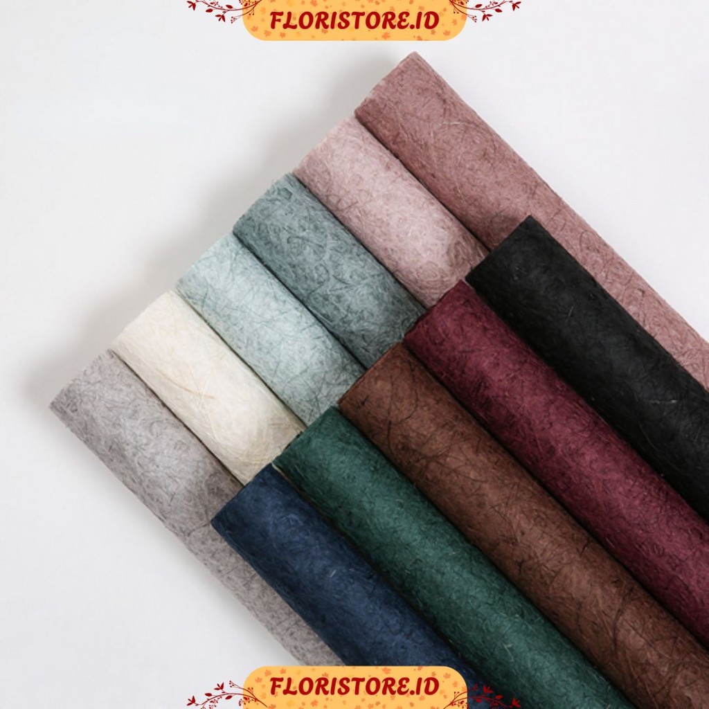 

NATURAL PULP CRAFT PAPER / CELLOPHANE / FLORIST PAPER / KERTAS BUKET BUNGA / WRAPPING WRAPPER
