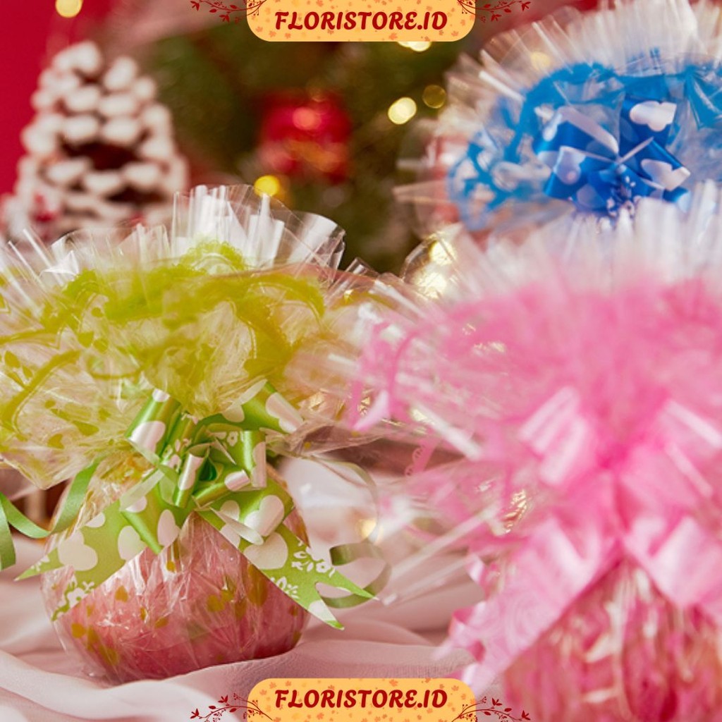 

TRANSPARENT LACE OPP / CELLOPHANE / FLORIST PAPER / KERTAS BUKET BUNGA / WRAPPING WRAPPER