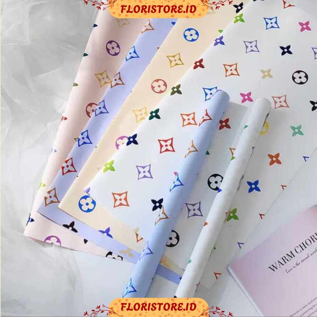

COLORFUL MOTIF PAPER CELLOPHANE / FLORIST PAPER / KERTAS BUKET BUNGA / WRAPPING WRAPPER