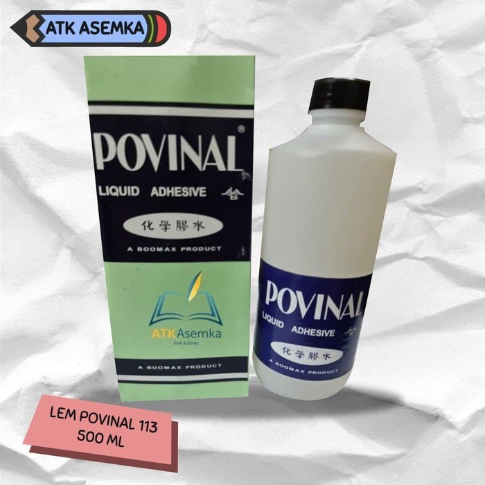 

LEM POVINAL 113 500 ML LEM CAIR LEM KERTAS BAHAN UNTUK SLIME Atk