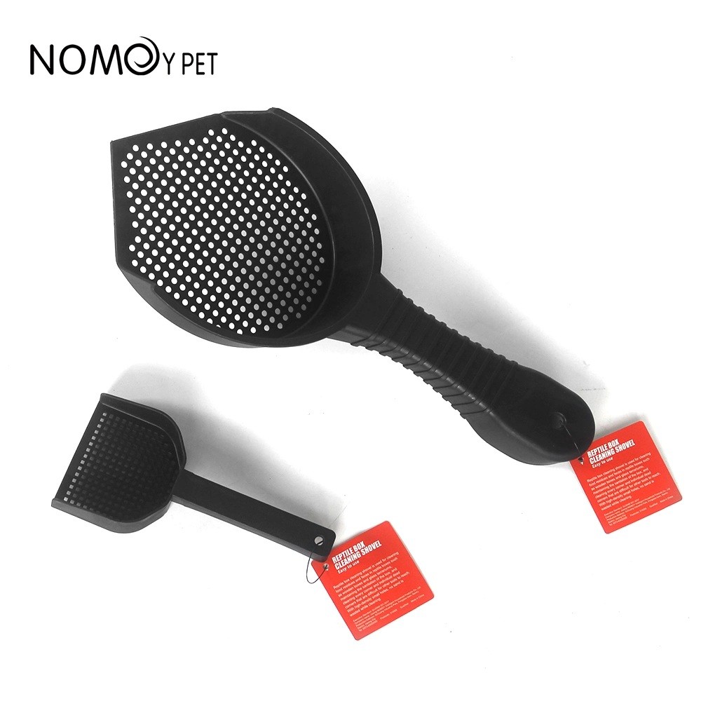 Reptile Box Cleaning Shovel Reptile Sand Shovel Serokan Pasir Plastik NOMOY NFF-100 - Hitam