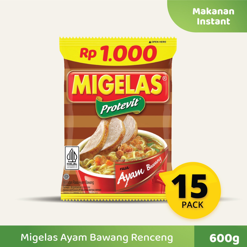 

Migelas Ayam Bawang Renceng 15 Sachets