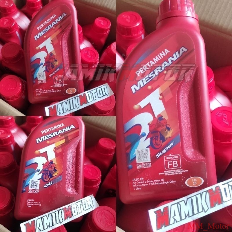 Oli Mesran 2tak Samping Isi 1liter Bersih Original Resmi Pertamina Ygp
