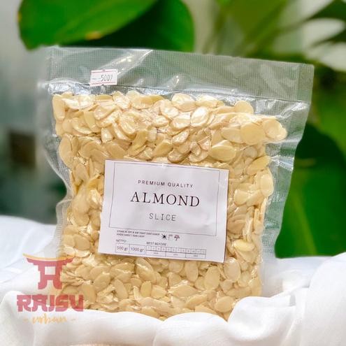 

ALMOND SLICE MENTAH 500GRAM, ALMOND SLICE , KACANG ALMOND IRIS RAISU