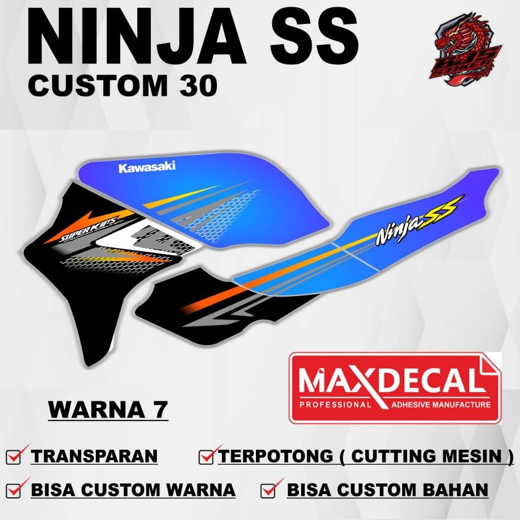 COD Sticker Stiker Ninja SS Custom 30 / Sticker Stiker Ninja SS Transparan