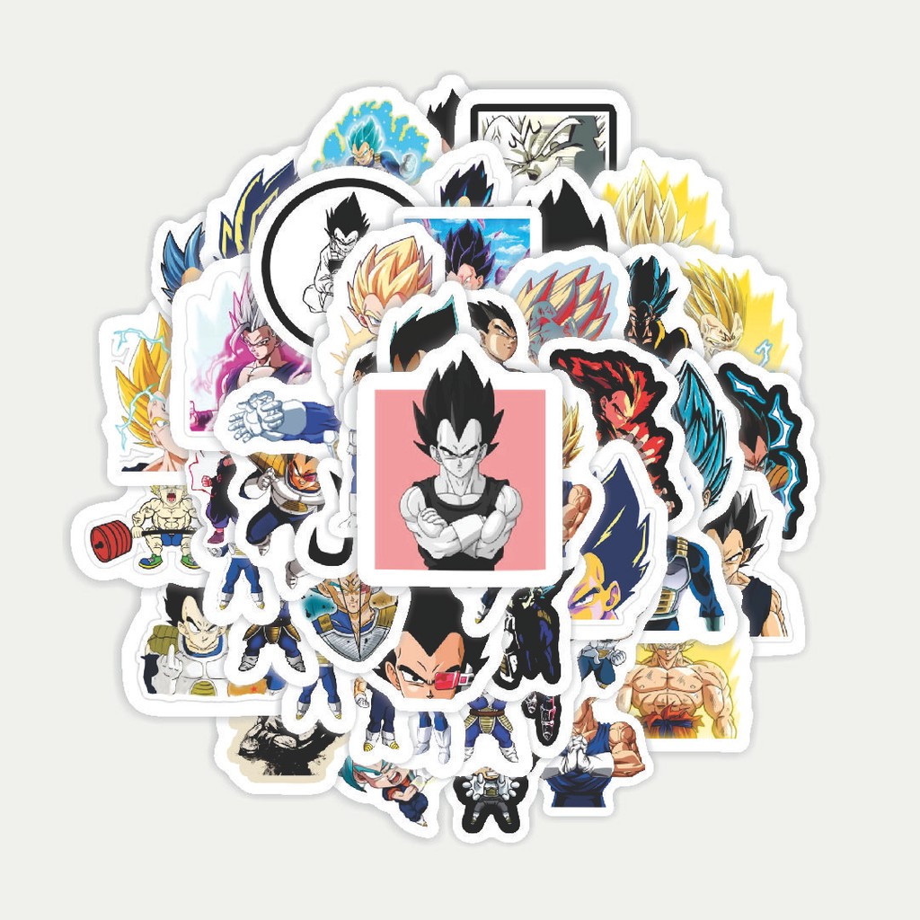 

Sticker Pack Stiker Anime Vegeta Dragon Ball | Sticker TUMBLR | Stiker LAPTOP KOPER HELM