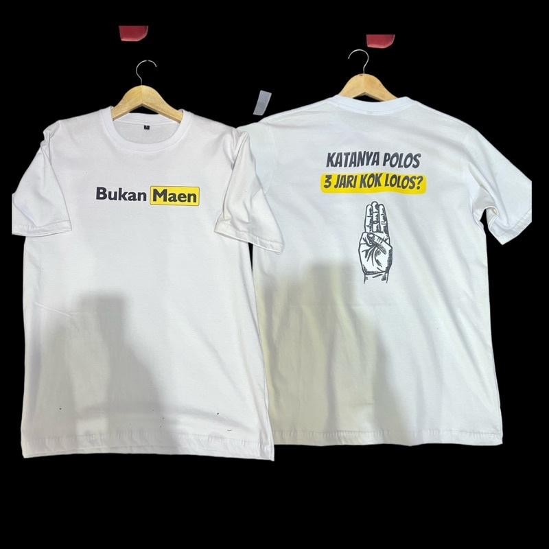 Kaos Katanya Polos 3 Jari Kok Lolos NEW