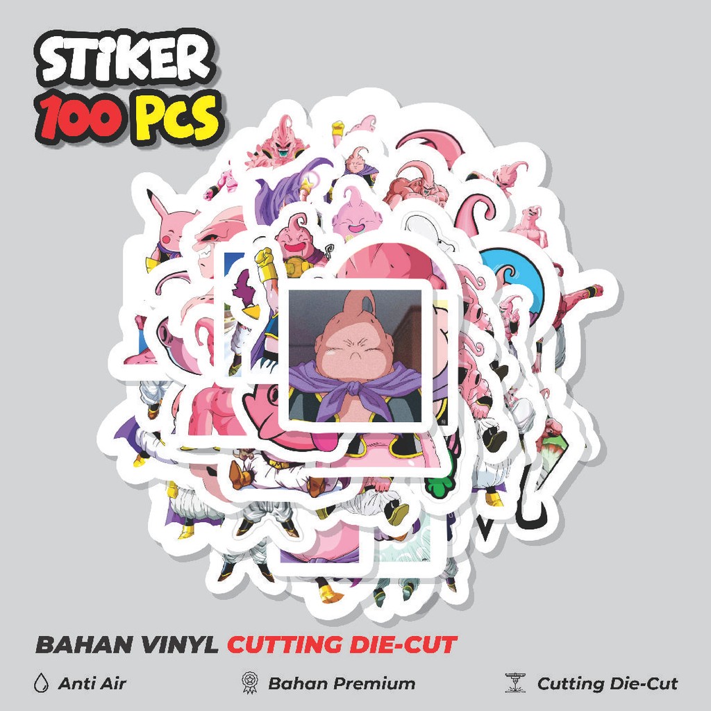 

Terbaru! 50 pcs Stiker Anime Majin Boo Dragon Ball Dekorasi Lucu Kreatif untuk Notebook, Skateboard, HP