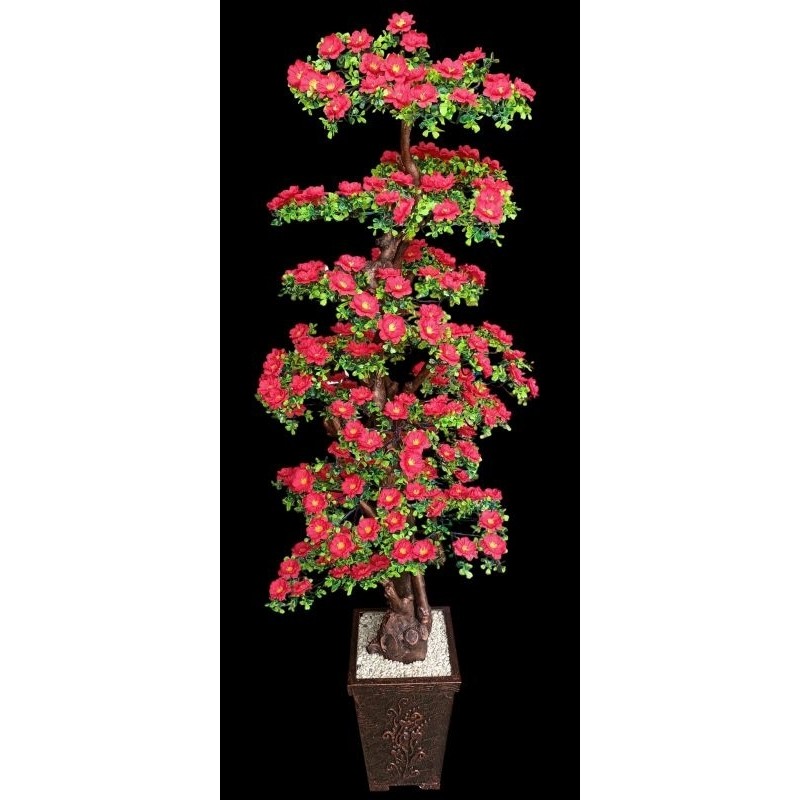 JAMIN MURAH [Bunga set pot] Pohon bonsai hawai ekstra jumbo 200 cm / bunga hiasan sudut ruangan / bu