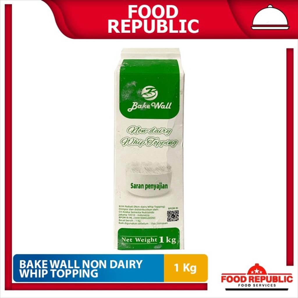 

Bake Wall Non Dairy Whip Cream 1 Ltr Whipping Topping Krim Nabati 1 Kg