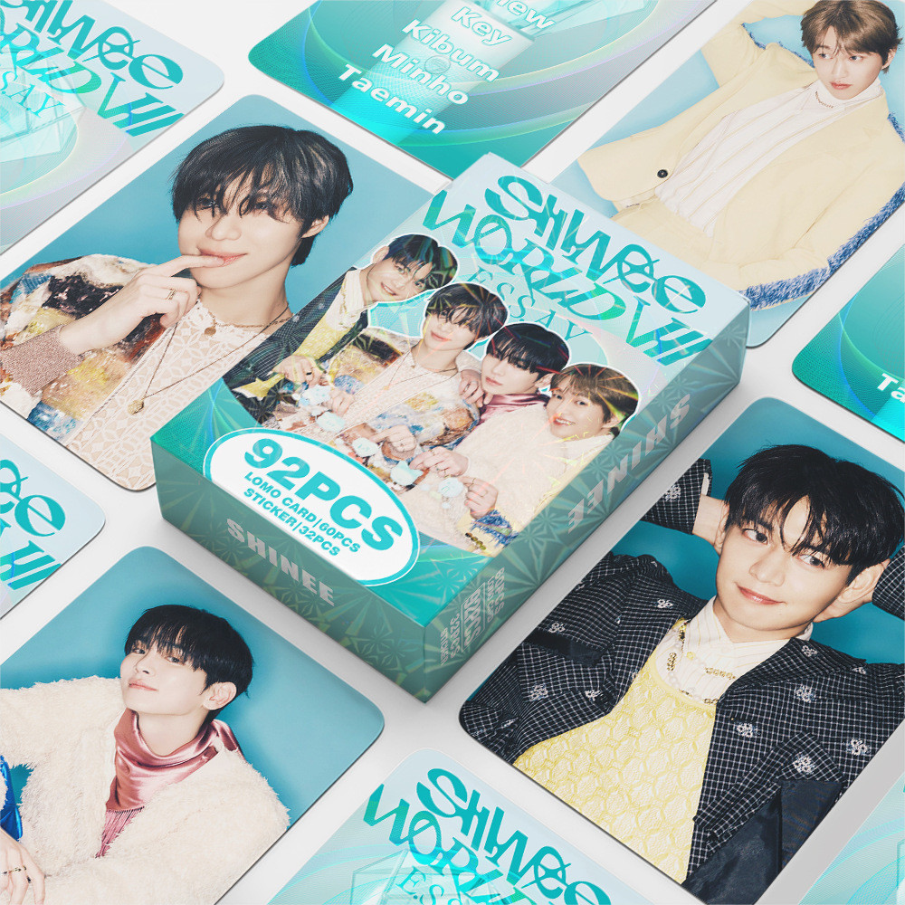 

92Pcs/Set SHINEE Idol New Album Poet l Artist Lomo Cards Onew Jonghyun Key Minho Taemin HD Printd Photocards Sticker Fans Gift