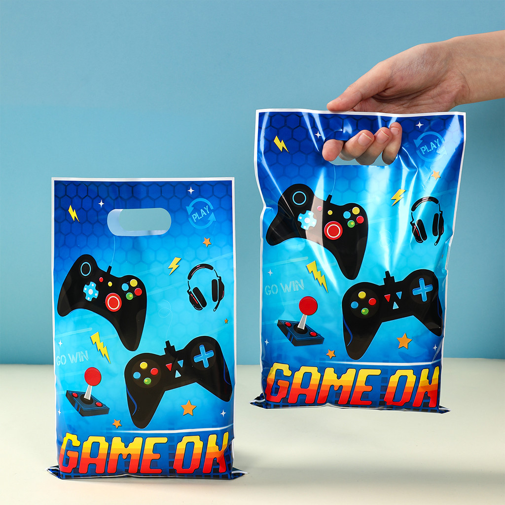 

10/25pcs Video Game Gift Bags Game Birthday Party Decoration Game On Goodie Bags Candy Bag Baby Shower Kids Favors Gifts